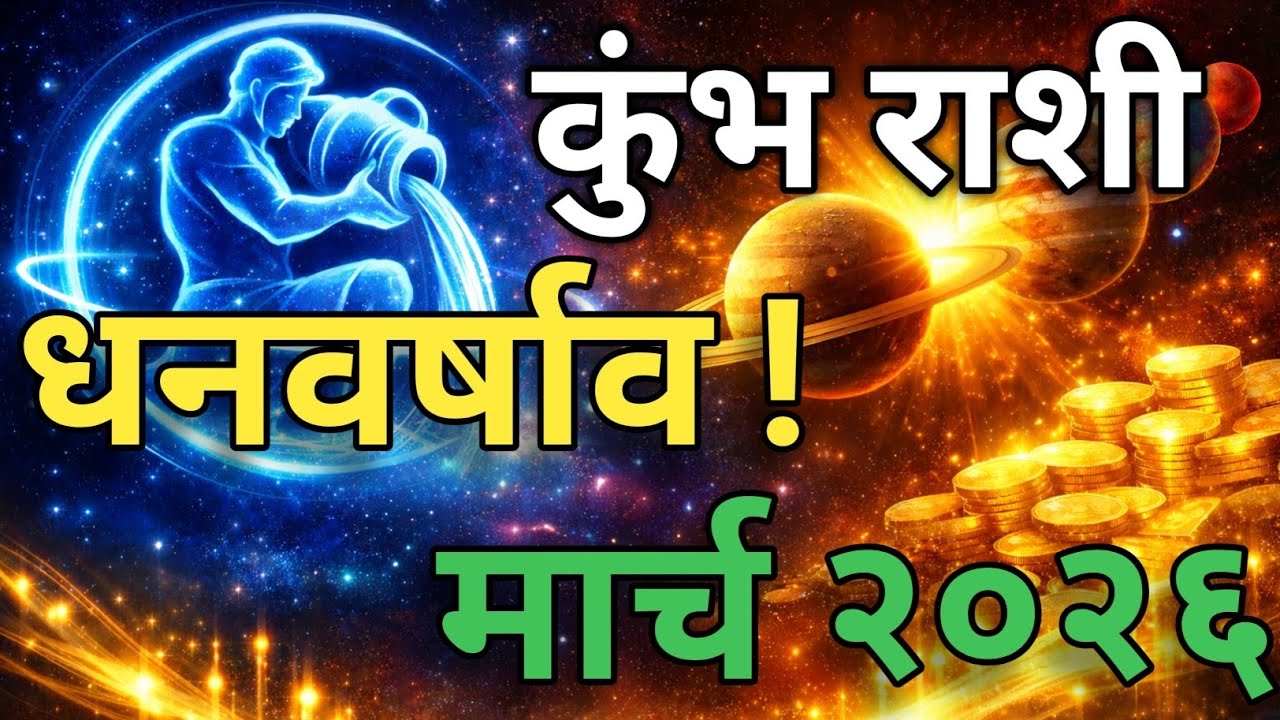 Aquarius March 2026 Horoscope | Kumbh Rashi Wealth Boost | Monthly Horoscope |Jyotish Kendra 