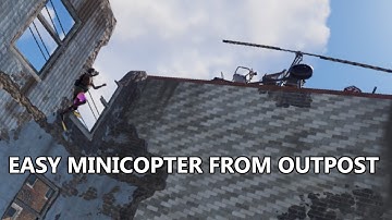 RUST Outpost parkour for easy minicopters