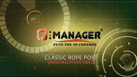 Classic Rope Post UnInstallation  | Queue Stanchion  | Stanchions
