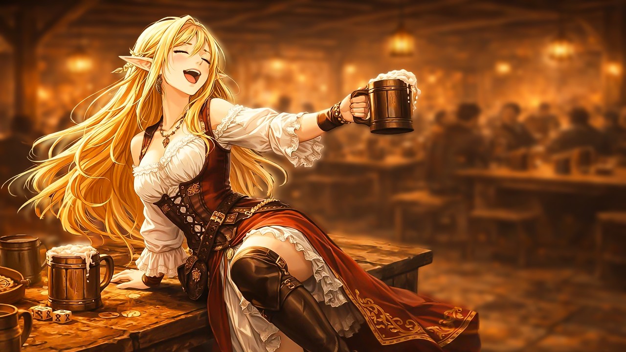 Medieval Tavern Ambience | D&D Warm & Cozy Fantasy Tavern Music and Melodies Like Skyrim & Witcher