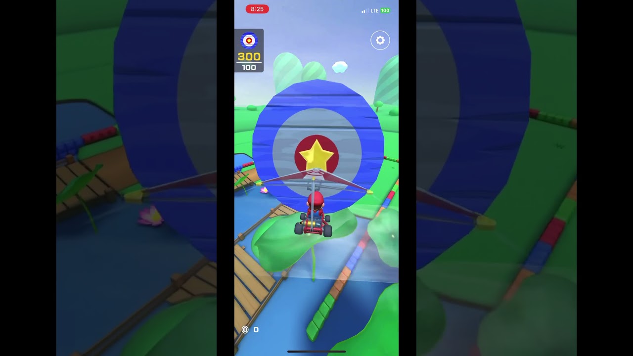 RMX Donut Plains 1 Precision Gliding as Mario in 