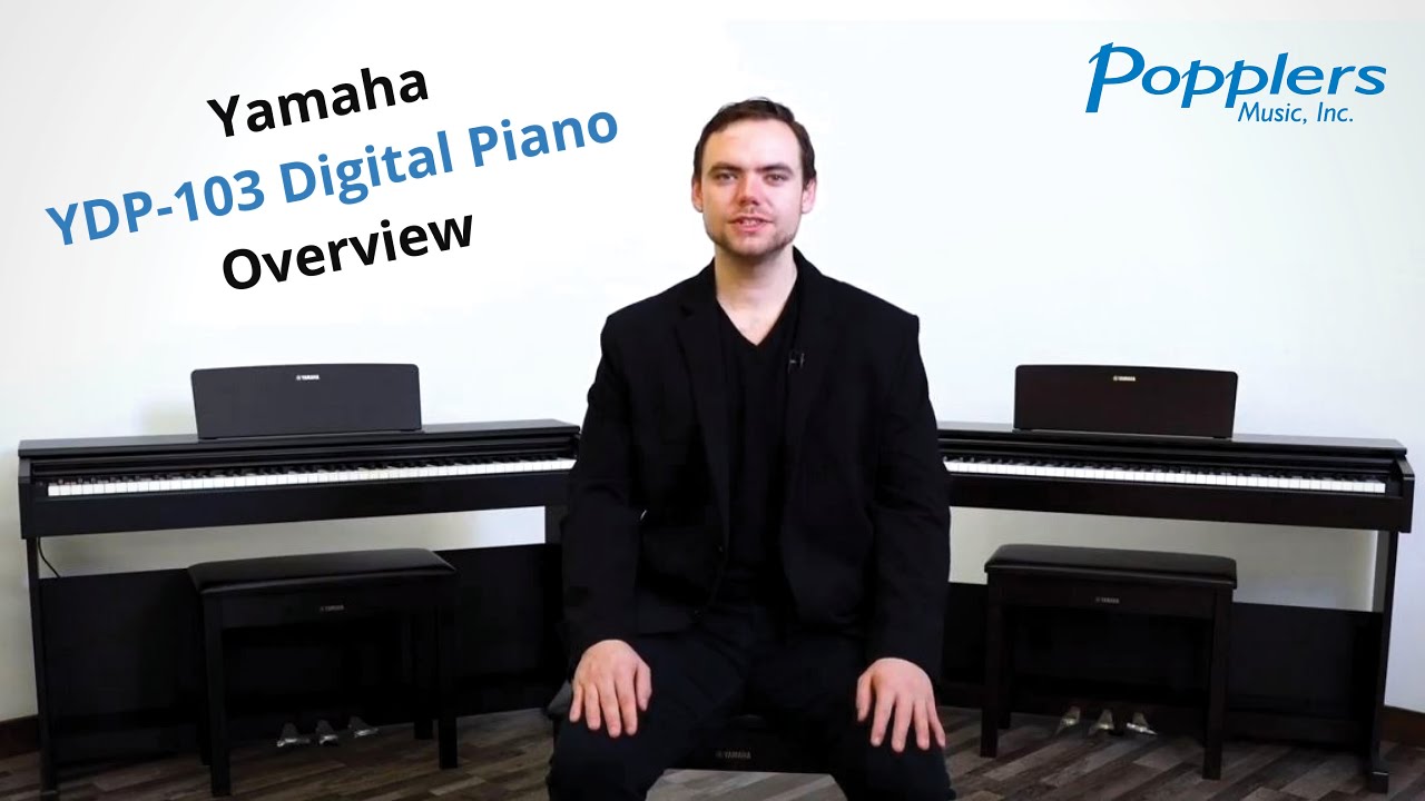 Yamaha YDP-103 Console Digital Piano Overview - Popplers Music - YouTube