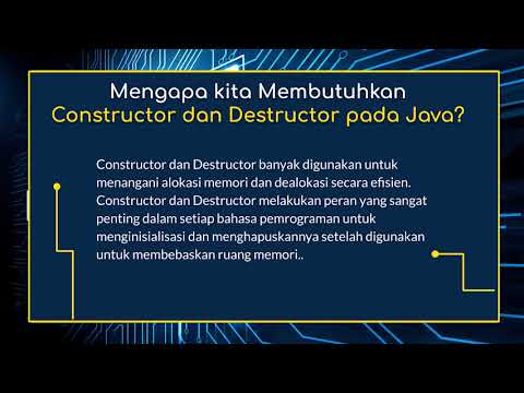Constructor & Destructor Dalam Java Oop