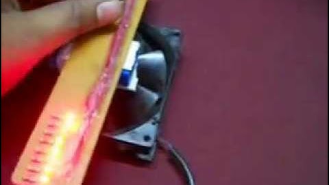 propeller led display on cooling fan using ATmega8