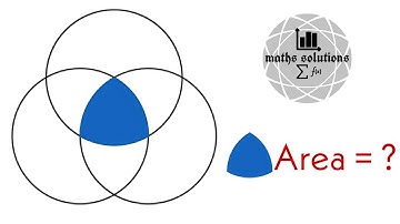 What is the area bounded by 3 circle {radius = 6} | math puzzle on circle