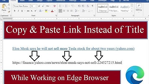 How to Copy and Paste Links from Edge Browser