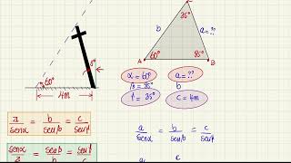 Aplicación de la ley del seno y coseno | comprobación en GeoGebra