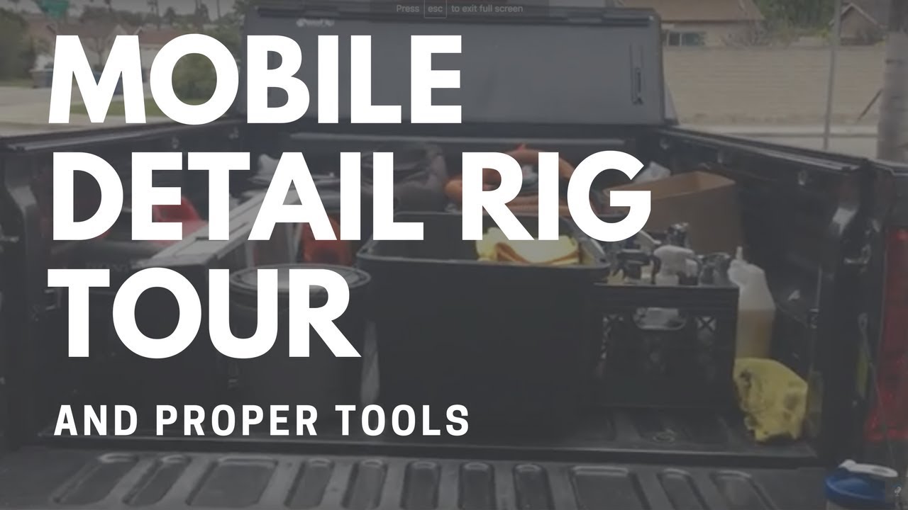 Car Detailing Equipment: My Current Mobile Car Detailing Setup - YouTube