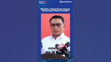 Moeldoko Sebut Rocky Gerung Menyerang Presiden