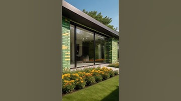Floating House Design Idea with green red Bricks 72 #home #shorts
