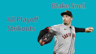 Blake Snell All Career 60 Playoff Strikeouts MLB