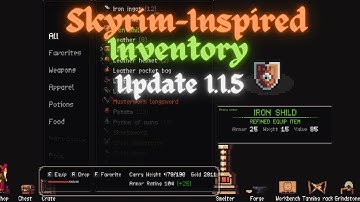 Skyrim-inspired Inventory Update 1.1.5– For Game Maker Studio 2.3+