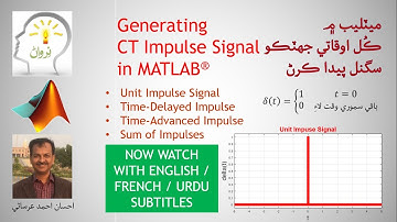 Generating Continuous Time Impulse Signals in Matlab