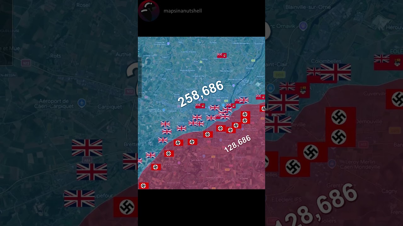 Battle for Caen using Google Earth