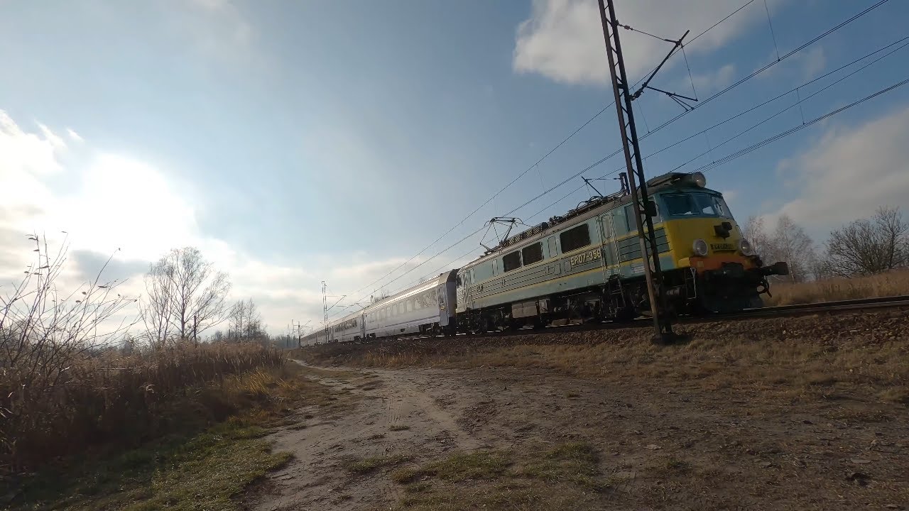 PKP Intercity - żółte czoło EP07-356 z BOLKO oraz Sobieski Bathory Silesia TLK DOKER EIP5400 EIP4504