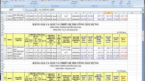 Bài học lập dự toán nhiều hạng mục công trình trên cùng 1 file - có thuyết minh