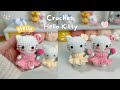 Crochet Hello Kitty Keychain Easy Amigurumi Tutorial Beginner Friendly Step By Step 