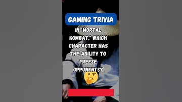 Video Game Trivia:  In "Mortal Kombat," which character has the ability to freeze opponents?