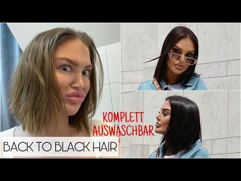 Dyeing My Hair Black - BLONDE TO BLACK