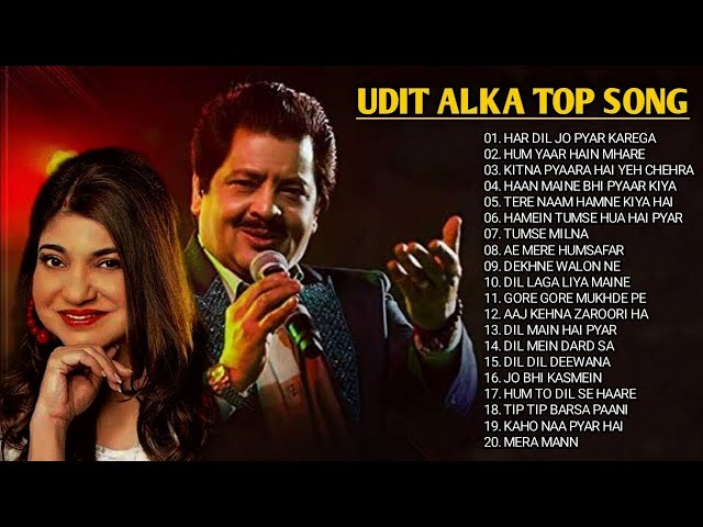 Kumar Sanu, Udit Narayan, Alka Yagnik Romantic Old Hindi Songs Mix -Awesome Duets class=