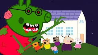 Peppa Zombie Apocalypse, Zombie Appears At Peppa School🧟‍♀️ | Peppa Pig Funny Animation