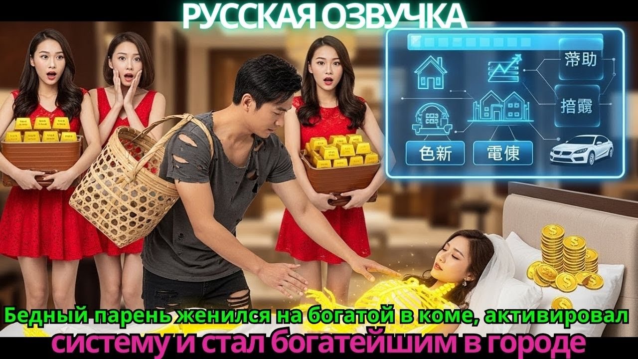 Бедный парень женился на богатой в коме, активировал систему и стал богатейшим в городе