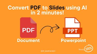 Convert your PDF to a PowerPoint using AI in 2 minutes