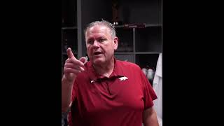 Sam Pittman’s Locker Room Speech after the Outback Bowl👆🅰️🐗 #Arkansas #Razorbacks