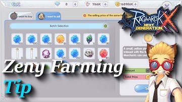 Zeny farming tip | rox | Ragnarok X: Next Generation