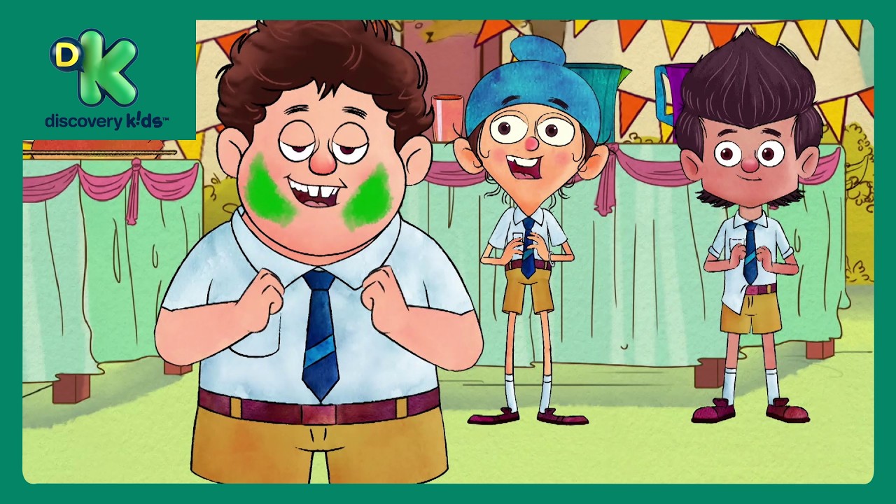 School Mein Rangon Se Khelna Ban🚫🎨| Fukrey Boyzzz👦🏻| Funny Cartoon | @DiscoveryKidsIN​