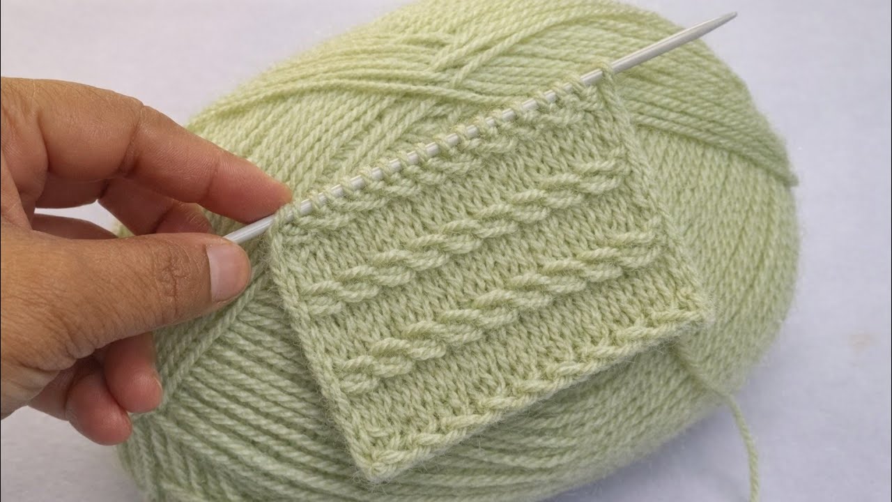 Wow! the easiest and fastest super beautiful! One Row Knitting stitch pattern