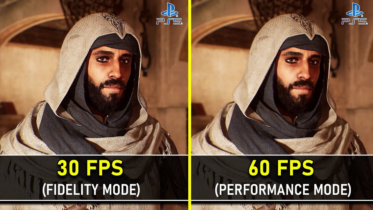 Assassin's Creed Mirage PS4 Pro vs PS5 Graphics Comparison