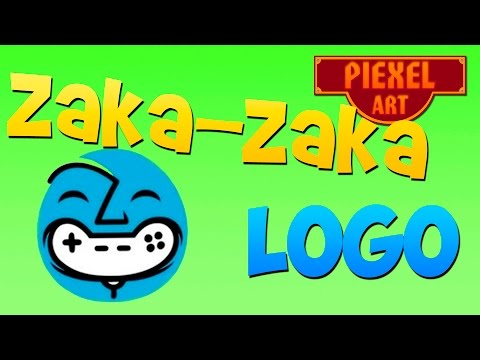 Видео: Minecraft Pixel Art - Zaka-Zaka Logo