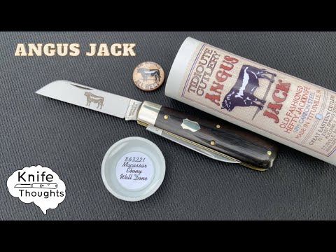 Great Eastern Cutlery #86 Angus Jack Well Done Ebony; A Big Beefy Traditional Slipjoint!
