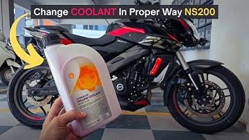 How To Change NS200 Coolant | Bajaj Pulsar NS200 Coolant Change At Home