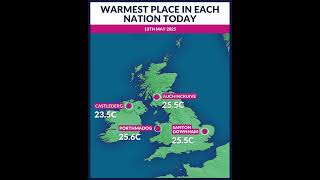 Porthmadog was the warmest place in the UK today - 13th May