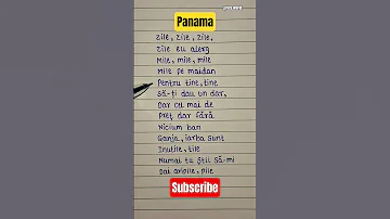 Matteo Panama Lyrics Shorts Yt Ytshorts Panama Lyrics Music Lyricvideo English 