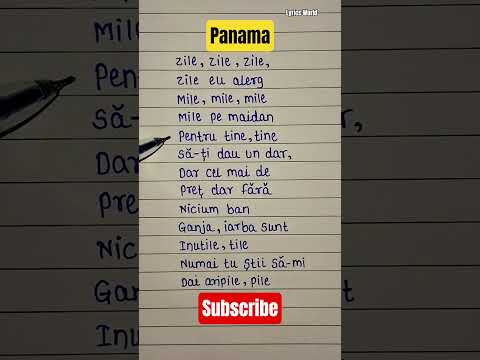 Matteo Panama Lyrics Shorts Yt Ytshorts Panama Lyrics Music Lyricvideo English