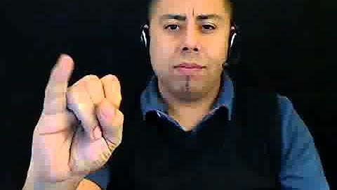 Expressions, suggested technical ASL sign.