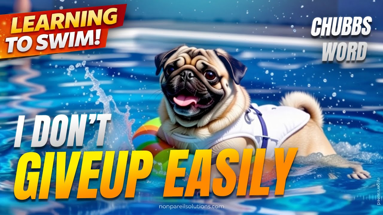 Chubbs Learns to Swim 🏊‍♂️🐶 | Tiny Paws, Big Splash! #ChubbsWorld # ...