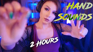 ASMR Hand Sounds 2 Hours 💎 Finger Fluttering, No Talking