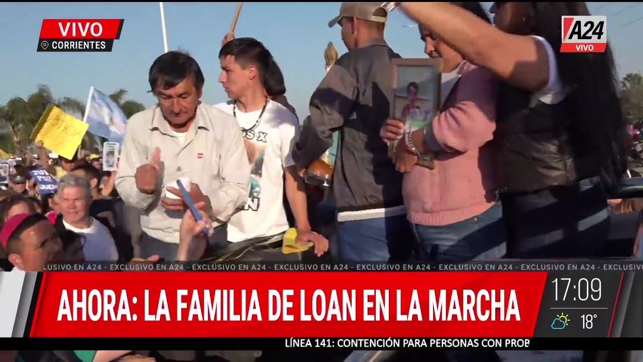 Caso Loan: masiva marcha en Corrientes para pedir por la aparición del nene