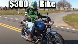 We just got back from national powersports auction and bought the
cheapest motorcycle that was for sale day! so what does $300 buy you
at auction...