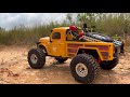 RGT Challenger 1:10 RC crawler on a red earth trail