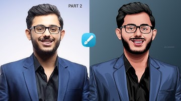 Vector art tutorial ft. carry minati by || ck illustrator || (infinite design) part-2