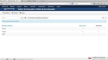 Ayuda Joomla 3 - Gestor de búsquedas