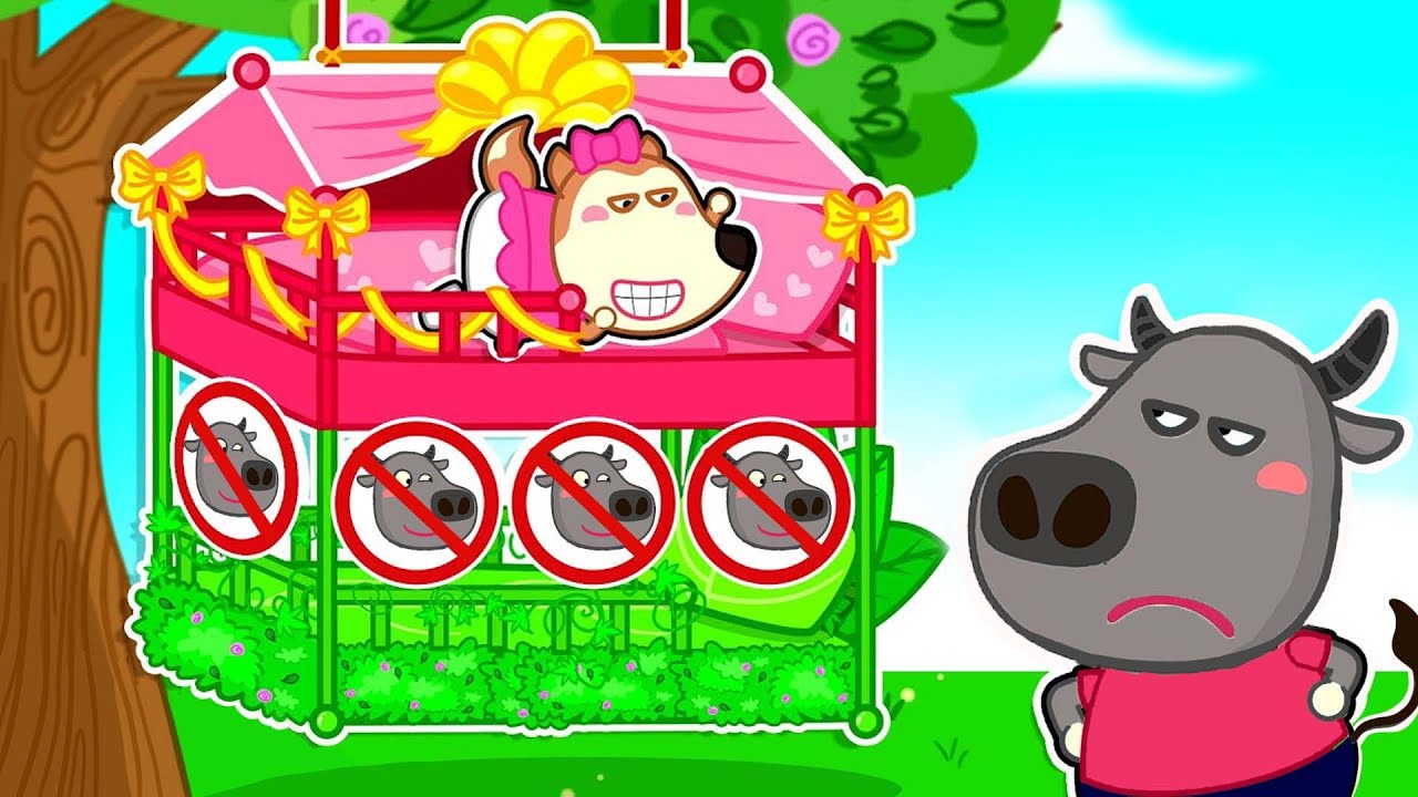 Cómo hacer una casa en el árbol🌴Ni se te ocurra tocar la casa de Lucy | Wolfoo en Español