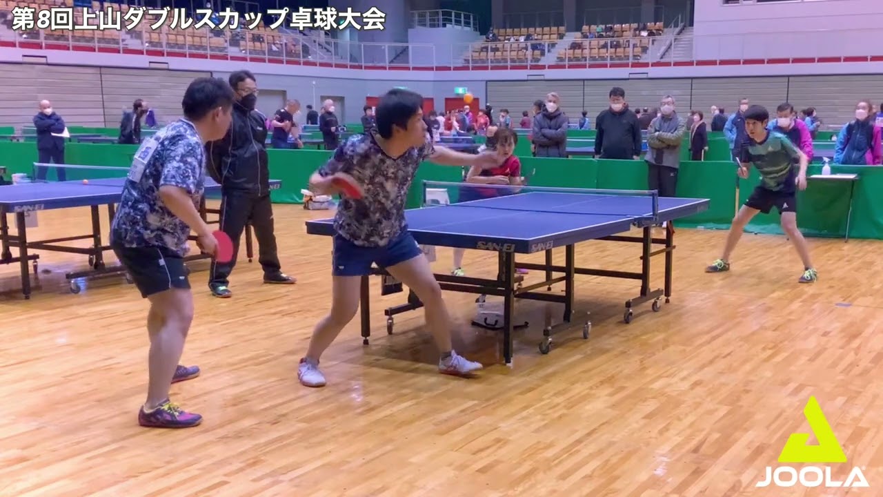 《上山ダブルスカップ／決勝》小西鈴木ペア vs JOOLA石田若杉ペア【卓球／ラージボール】