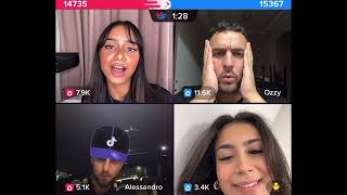 Basmala Is Live With Ozzy, Alessandro And Leyla