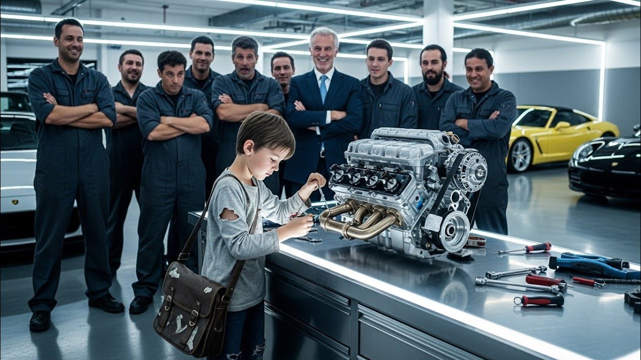 अगर आप मुझे खाना देंगे… मैं इंजन ठीक कर दूँगा!” — 10 साल के भूखे बच्चे ने अरबपति को रुला दिया 💔🔥